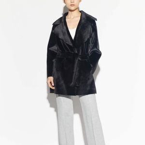 NWT Apparis Marine Fur Jacket in Noir
